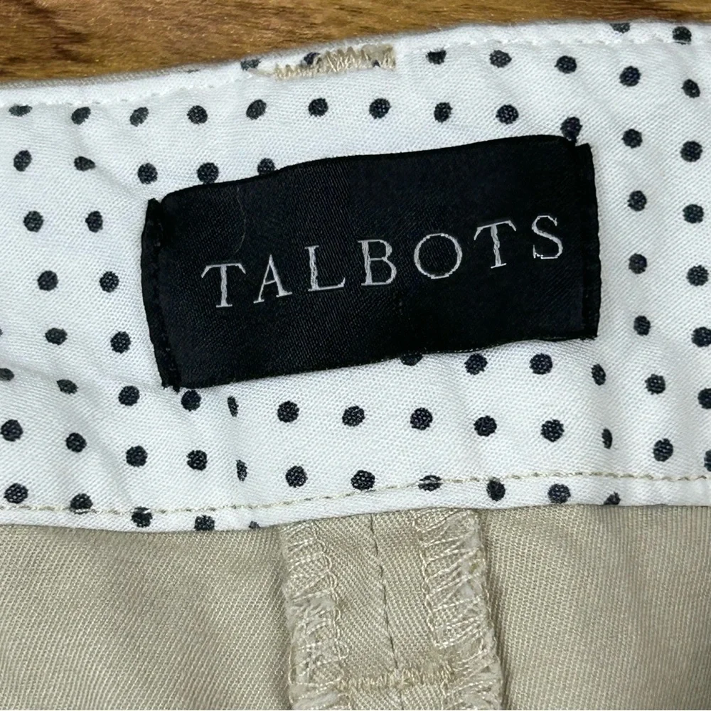 Talbots Perfect Short Tan Khaki Chino Shorts 6.5” Inseam - Size 16